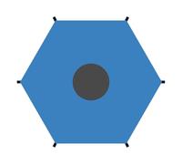 Copertura per ombrellone - Trampolino - Baldacchino | Ombra superiore resistente ai raggi UV | Facile distribuzione della copertura protettiva per esterni | Attrezzatura di per la