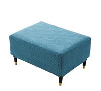 Copertura per ottomana quadrata in poliestere/cotone, copertura elasticizzata per poggiapiedi, rimovibile, antiscivolo, per sedie da ufficio, sala da pranzo, bar, decorazione per feste di nozze