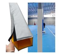 Copertura per pali quadrata, altezza 2,13 m, spessore 3 cm, imbottitura circostante, riutilizzabile, copertura protettiva per garage, calcio e parcheggio