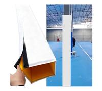 Copertura per pali quadrata, altezza 2,13 m, spessore 3 cm, imbottitura circostante, riutilizzabile, copertura protettiva per garage, calcio e parcheggio