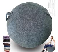 Copertura per palla da yoga in 9 colori, 55/65/75 cm, per presa d'aria, per gravidanza, pilates, equilibrio, sedia anti scoppio (palla esclusa), blu navy, 55 cm