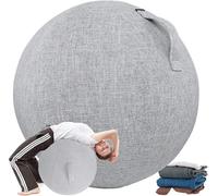 Copertura per Palle da Yoga 55 Cm / 65 Cm / 75 Cm Cotone Lino Protettivo Antiscivolo A Prova di Polvere Protezione per Palle da Ginnastica, 4, 75CM