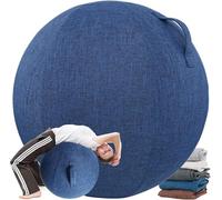 Copertura per Palle da Yoga 55 Cm / 65 Cm / 75 Cm Cotone Lino Protettivo Antiscivolo A Prova di Polvere Protezione per Palle da Ginnastica, 1, 55CM