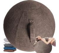 Copertura per Palle da Yoga 55 Cm / 65 Cm / 75 Cm Cotone Lino Protettivo Antiscivolo A Prova di Polvere Protezione per Palle da Ginnastica, 3, 75CM