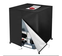 Copertura per pallet con cerniera, compatibile con pallet di dimensioni standard, impermeabile, resistente ai raggi UV, isolamento termico (420D)