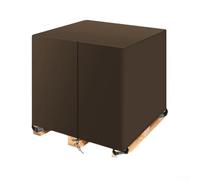 Copertura per pallet con cerniera completa con cinghie elastiche regolabili per pallet di grandi dimensioni utilizzate in centri logistici e di distribuzione (marrone)