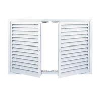 Copertura per pannello di accesso a filo, Pannello di accesso con persiana grandi dimensioni, doppia porta, copertura del foro nel muro incassato e ventilato(36x28in (90x70cm))