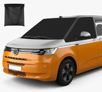 Copertura per parabrezza auto di ricambio per VW T7 2022-2024, impermeabile 600D, termometro, Blackout Anti-UV/Frost/Ice/Polvere Wrap Cover (per VW T7 Nero)