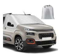 Copertura per parabrezza compatibile con Citroen Berlingo 2018-2025, Argentato Anteriore Parasole per Finestrino, Blocca I Raggi UV, Protegge da Vento e Intemperie, Mantiene Il Veicolo Fresco