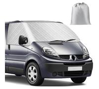 Copertura per parabrezza compatibile con Renault Trafic 2001-2014, Argentato Anteriore Parasole per Finestrino, Blocca I Raggi UV, Protegge da Vento e Intemperie, Mantiene Il Veicolo Fresco