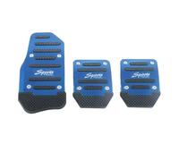 Copertura per pedali dell’auto in lega di alluminio, antiscivolo, pedale automatico (blu)