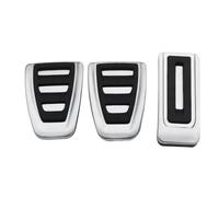 Copertura Per Pedali Per Vw Per Multivan T5 T6 Per Caravelle T6 Parti Pedali Freno Gas 1 Set Kit Tappetini Pedale AT MT In Acciaio Inox(MT 3Pcs)
