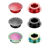 Copertura per pedivella in alluminio compatibile con interfacce di montaggio standard della guarnitura e anello in gomma sigillata per 18 mm 20 mm (rosso)