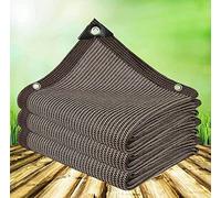 Copertura per pergola, parasole in tessuto per verande, antivento, anti-invecchiamento, traspirante, per giardino, serra, patio, rete per la privacy, marrone, 5 x 6 m