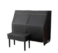 Copertura Per Pianoforte A Coda Set di coperture for pianoforte Coprisedili for sgabelli, generale, moderno e impermeabile, coprisedili for la casa, in tessuto for(Black,Single seat)