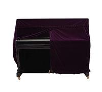 Copertura per pianoforte completa, 5 colori alla moda Pleuche Copertura per pianoforte diritta pianoforte Copertura di protezione contro la polvere Strumenti Accessorio Decorazione(Viola)