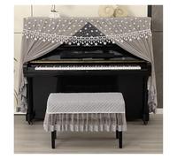 Copertura per pianoforte, copertura antipolvere per pianoforte, copertura completa, in tessuto di pizzo, per suonare il pianoforte, tutto incluso, comoda copertura per pianoforte, non c'è bisogno di