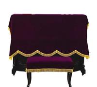 Copertura per Pianoforte Piano Cover 1piece Gold Velvet Household Minimalist Dust Cover Decorative Dust-proof Piano Stool Cover(Color 02,Bench 80x40cm 1piece)