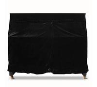 Copertura Per Pianoforte, Strumenti Resistente e Addensata e Antipolvere Lavabile Protettiva, Facile Da Usare, per la casa, Sgabello Piano, Verticale e Doppio (153 * 33/56 * 36cm,Black)