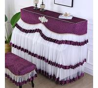 Copertura per pianoforte verticale, 150x120x40cm Upright Piano Cover With Stool Multicolor Multiple Sizes(Purple Full,Only double stool 40 * 80cm)