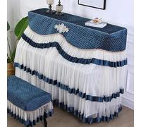Copertura per pianoforte verticale, 150x120x40cm Upright Piano Cover With Stool Multicolor Multiple Sizes(Blue Full,Only double stool 40 * 80cm)