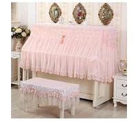Copertura per pianoforte verticale, 150x120x40cm Upright Piano Cover With Stool Multicolor Multiple Sizes(Pink Half -Cover,Only double stool 40 * 80cm)