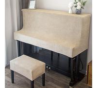 Copertura per pianoforte verticale, design a metà confezione, copertura per accessori per pianoforte in tessuto elastico antipolvere, per vari pianoforti verticali ( Color : D , Size : Single Stool )