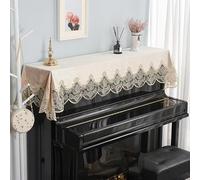Copertura per pianoforte verticale, Half Upright Piano Cloth Cover With Stool Multicolor 148-152 cm(Yellow Moon)
