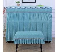 Copertura per pianoforte verticale, protezione antipolvere in tessuto resistente, impermeabile e non tessuto con bordo elastico, protegge da polvere, schizzi-Green||Single Stool 35 * 57cm
