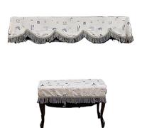 Copertura per pianoforte verticale, Romantic Paris 150cm Standard Upright Piano Cover Multiple Sizes((Piano+single stool) cover)