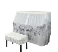 Copertura per pianoforte verticale, Upright Piano Cover with Stool Chiffon Multicolor Multiple Sizes(Qianshan,Extra Piano cover)