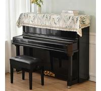 Copertura per pianoforte verticale, Upright Piano Cover With Stool Multicolor Multiple Sizes(Green Branches and Green Leaves,Single stool cover 56 * 36cm)