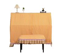 Copertura per pianoforte verticale, Upright Piano Cover With Stool Pocket, Multiple Sizes, Cloth(Block C,Only Piano+double stool cover)