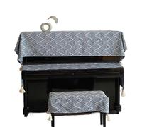 Copertura per pianoforte verticale, Upright Piano Half Cover 88 Keys Multicolor Multiple Sizes With Stool(Blue,Only double stool cover (77 * 37cm))