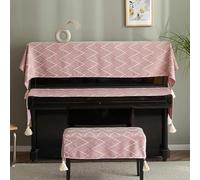 Copertura per pianoforte verticale, Upright Piano Half Cover 88 Keys Multicolor Multiple Sizes With Stool(Pink,Only keyboard (30 * 190cm))