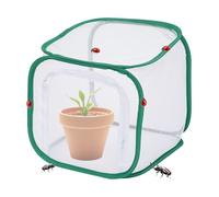 Copertura per piante a rete, protettiva pieghevole per piante, rete da frutteto, gabbia a rete da giardino per balcone, davanzale, serra, frutta, verdura, 30 x 30 cm