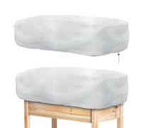 Copertura per piante antigelo | 2 pezzi protezione termica per le intemperie fredde, coperture rettangolari riutilizzabili con nastro di trazione per piantine di verdure, coltivazione, giardino