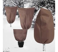 Copertura per piante con coulisse grande, confezione da 12, per protezione dal gelo invernale, riutilizzabili e traspiranti per proteggere le piante da giardino