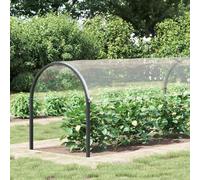 Copertura per piante con occhielli, 2 x 5 m, in PVC trasparente, impermeabile, con corda in nylon e occhielli in alluminio, protezione versatile per aiuole da giardino, aiuole rialzate, pacciamatura