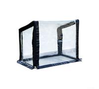 Copertura per piante da giardinaggio, copertura antipioggia per piante da giardino, in PVC trasparente, impermeabile, per piccole serre da giardino, tenda senza staffa (inclinazione 80 x 40 cm)