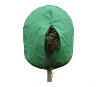 Copertura per piante invernale in tessuto non tessuto con cerniera funzionale e coulisse per protezione da gelo, pioggia e vento nei giardini (180 x 119 cm)