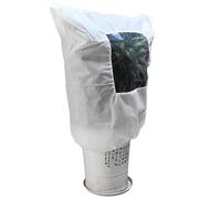 Copertura per piante per l'inverno, copertura antigelo per piante, borsa protettiva con cerniera laterale, coperta in tessuto non tessuto caldo per arbusti invernali, serre, fiori, bonsai, agrumi