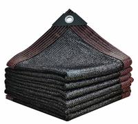 Copertura per piante per vele da sole, per giardino, 4 m x 6 m, tessuto solare al 90%, rete ombreggiante, per pergola, giardino, serra, patio, rete per la privacy, nero, 5 x 5 m