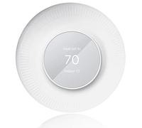 Copertura per piastra da parete compatibile con termostato Google Nest, kit di montaggio in silicone resistente alle impronte digitali per termostato Nest, design complementare facile da installare