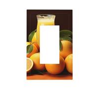 Copertura per piastra da parete con succo d'arancia Copertura per piastra interruttore duplex 1 gang copertura presa elettrica piastra a parete copri interruttori per cucina camera da letto Decor