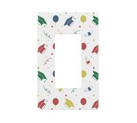 Copertura per piastra da parete per cappello da laurea, 1 banda senza viti, dimensioni standard 11,7 x 7,1 cm, copertura decorativa per interruttore della luce, in policarbonato termoplastico