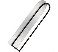 Copertura per piastra di base per scooter, 55 cm, con viti di sicurezza | Include viti antifurto uniche, kit di attrezzi, impedisce la rimozione non autorizzata, vestibilità sicura