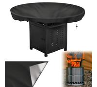 Copertura per piastra di fuoco: ø 100 cm, 420D, impermeabile, piastra protettiva anti-UV, copertura per piastra di fuoco rotonda, resistente all'acqua, copertura per piastra di fuoco e griglia