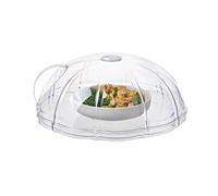 Copertura per piatti a microonde, coperchio riscaldante per forno, antipolvere, paraspruzzi con manico, per cucina, forno a microonde, cottura e preparazione dei pasti