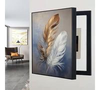 Copertura Per Piccola Cassaforte A Muro, Copertura Nascosta Per Quadro Elettrico, Coperture Decorative Per Scatole Dei Fusibili, Frontale Artistico(Style F,15.7x19.7in)